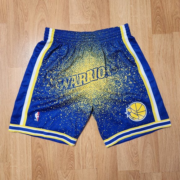 1993 Golden State Warriors Mitchell & Ness NBA swingman shorts men sz L Large